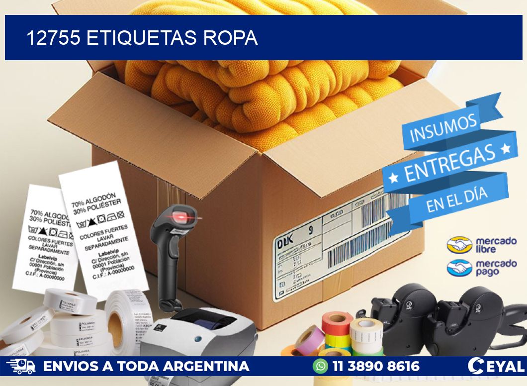 12755 ETIQUETAS ROPA