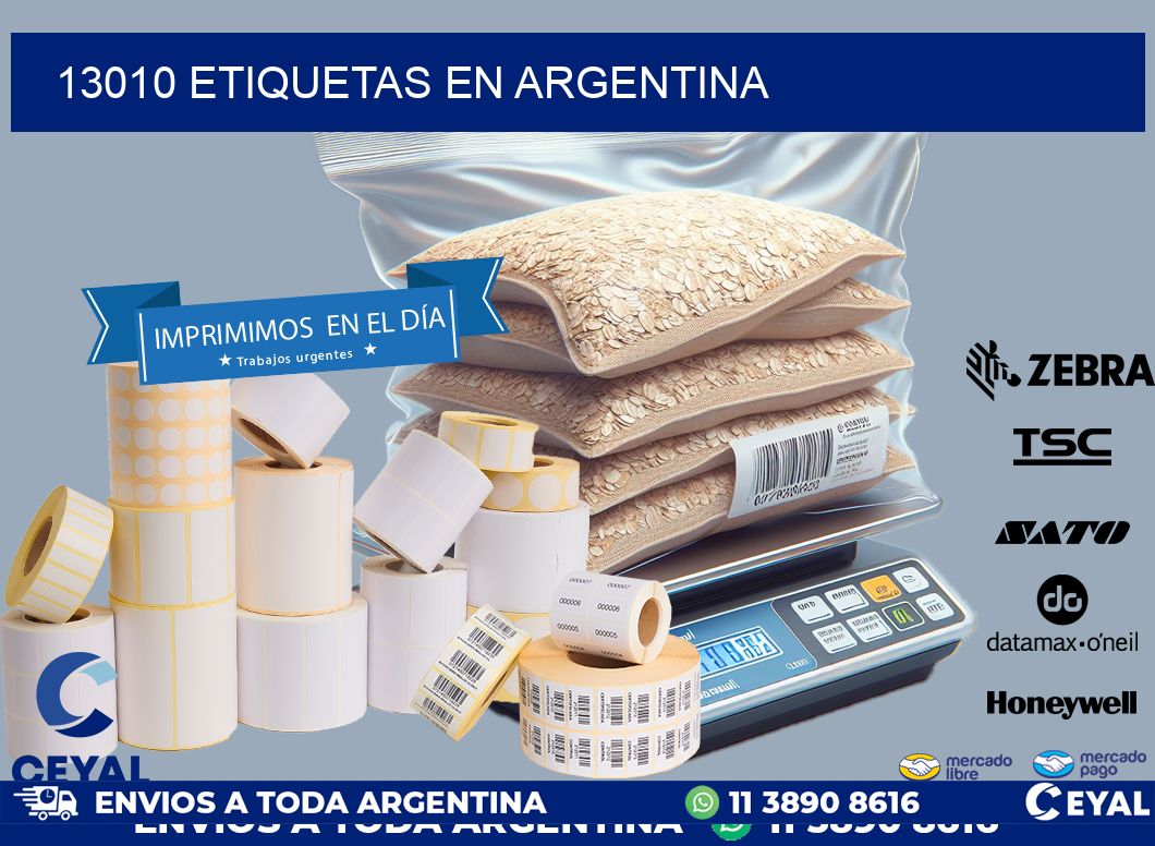 13010 etiquetas en argentina