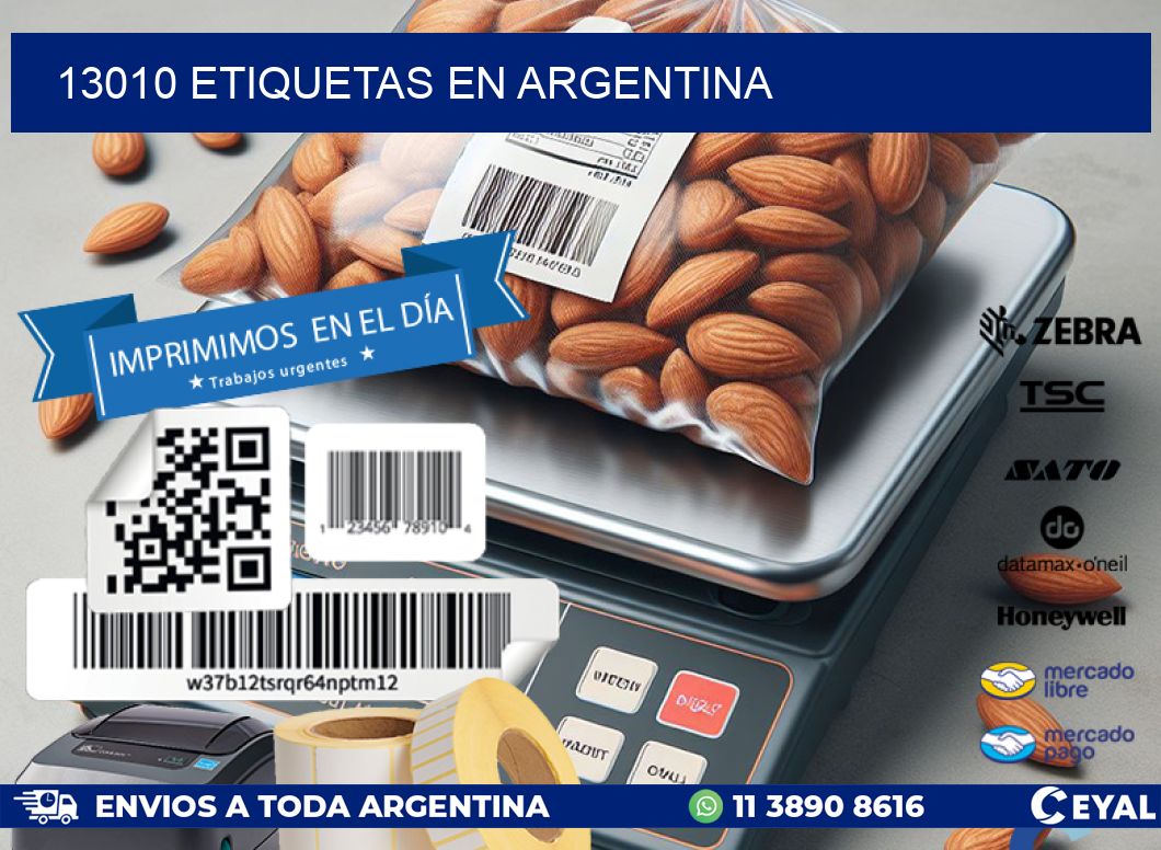 13010 etiquetas en argentina