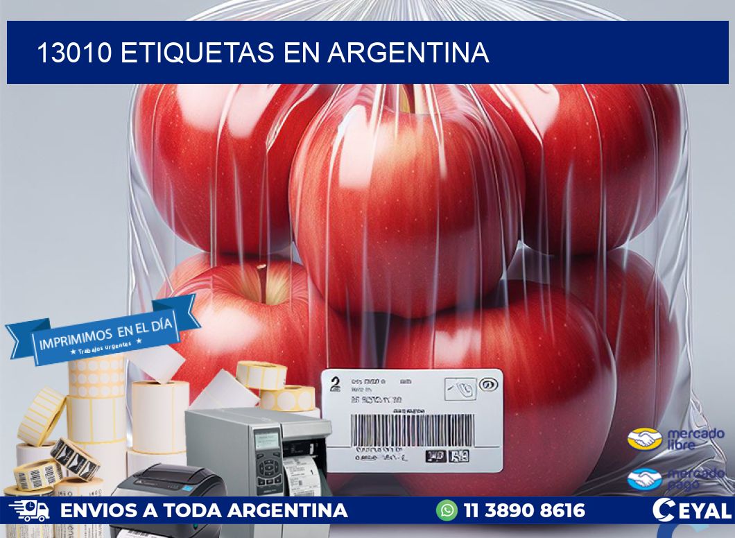 13010 etiquetas en argentina