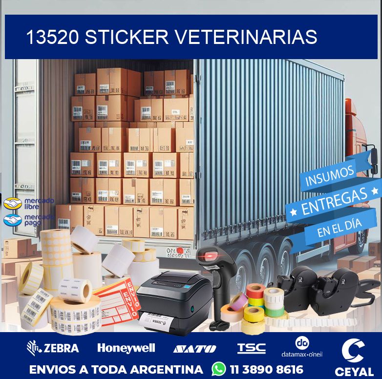 13520 STICKER VETERINARIAS