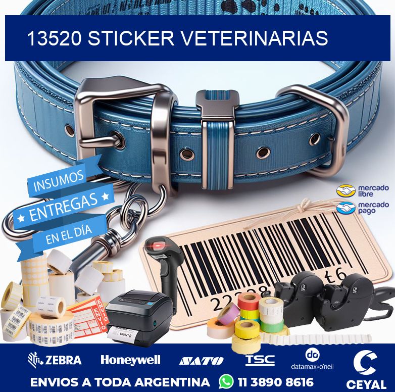 13520 STICKER VETERINARIAS