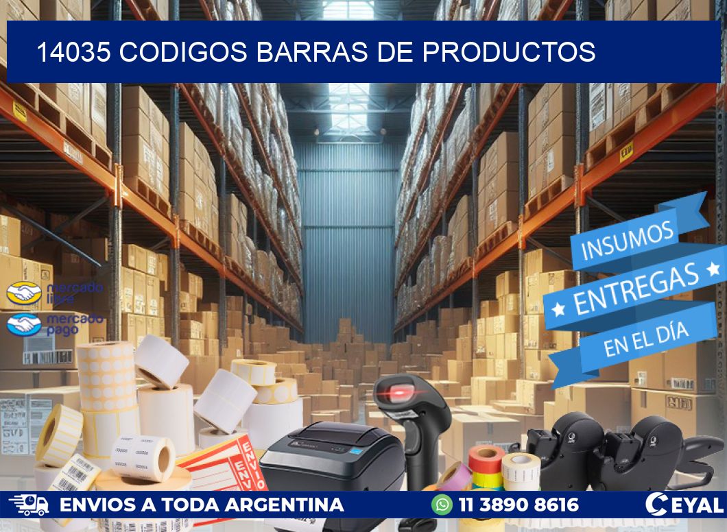 14035 CODIGOS BARRAS DE PRODUCTOS