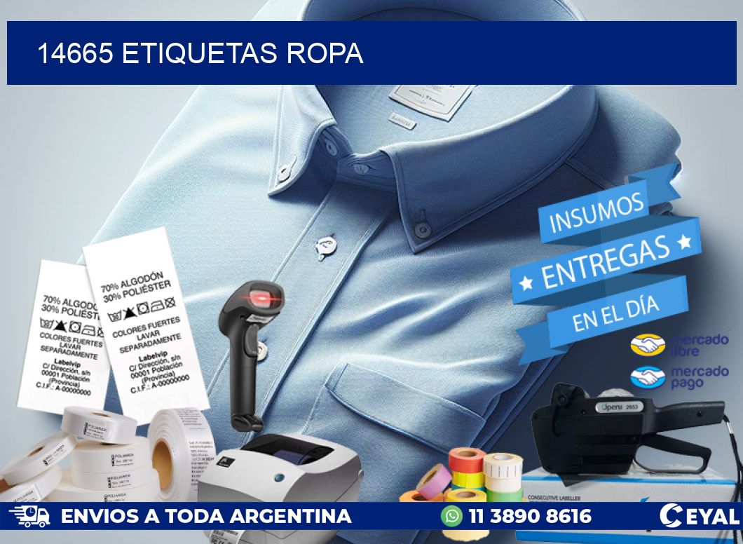 14665 ETIQUETAS ROPA