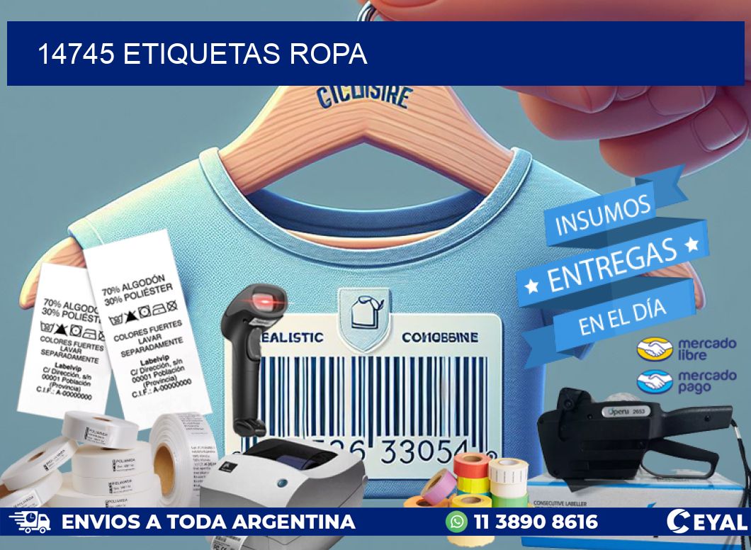 14745 ETIQUETAS ROPA