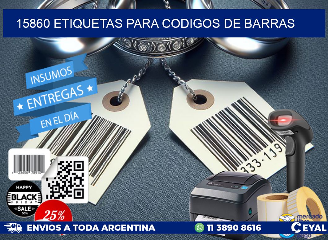 15860 ETIQUETAS PARA CODIGOS DE BARRAS