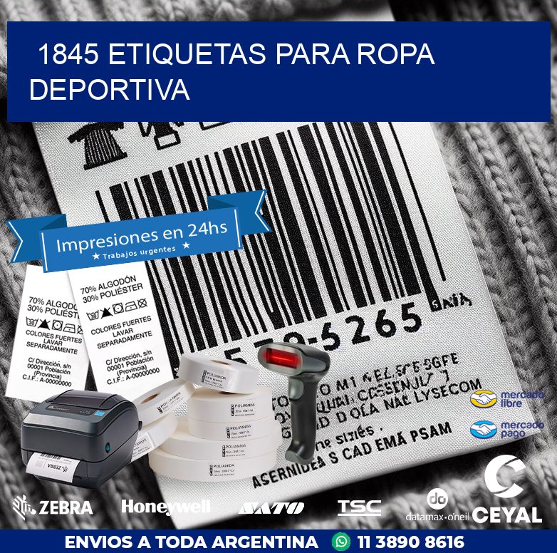 1845 ETIQUETAS PARA ROPA DEPORTIVA