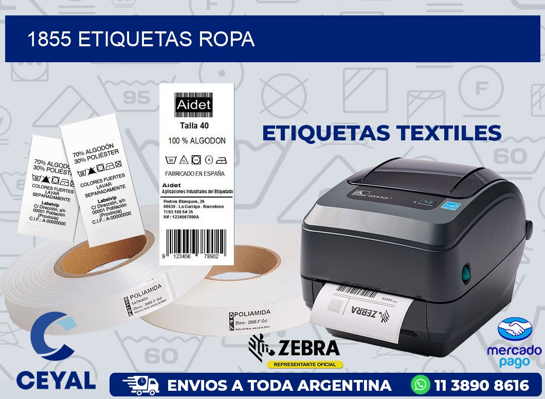 1855 ETIQUETAS ROPA