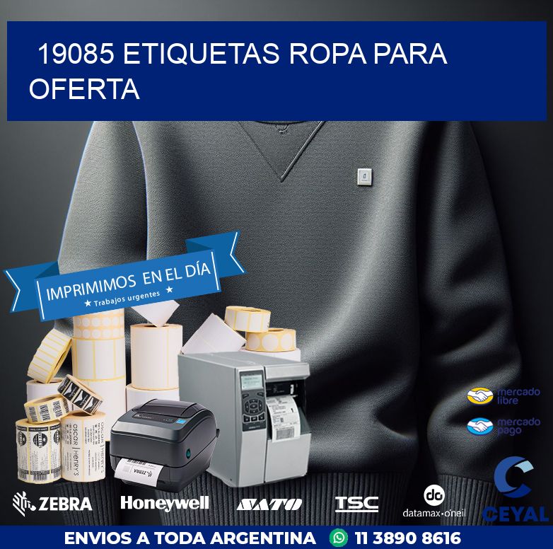19085 ETIQUETAS ROPA PARA OFERTA