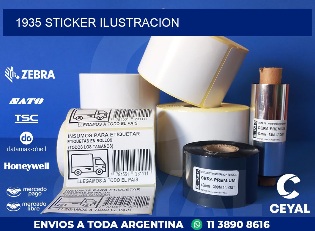 1935 STICKER ILUSTRACION