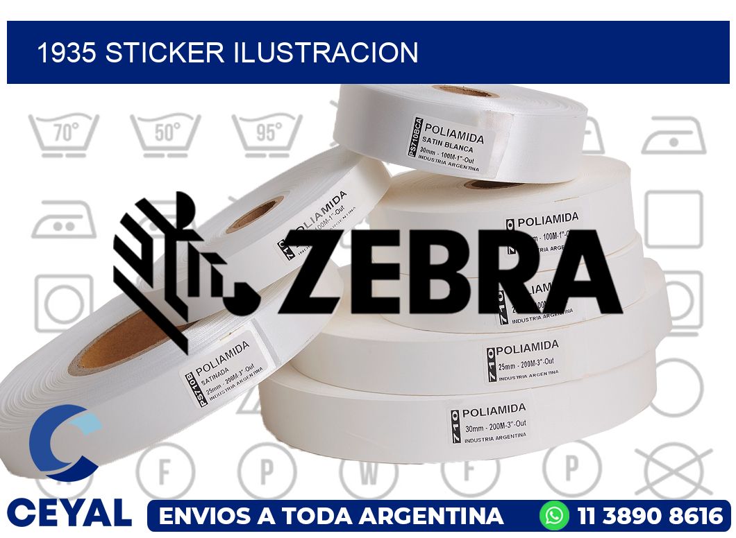 1935 STICKER ILUSTRACION