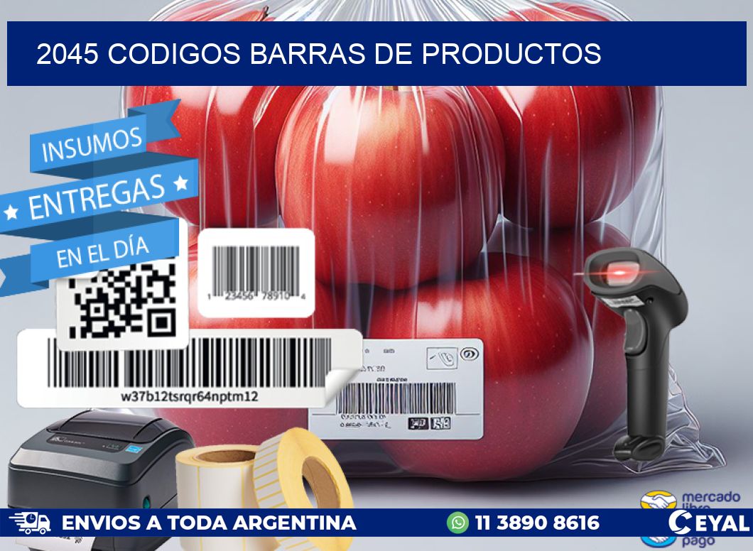 2045 CODIGOS BARRAS DE PRODUCTOS