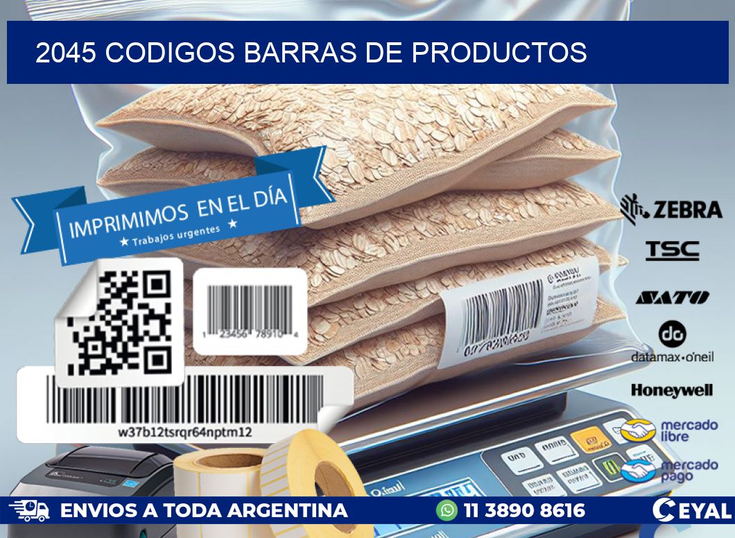 2045 CODIGOS BARRAS DE PRODUCTOS