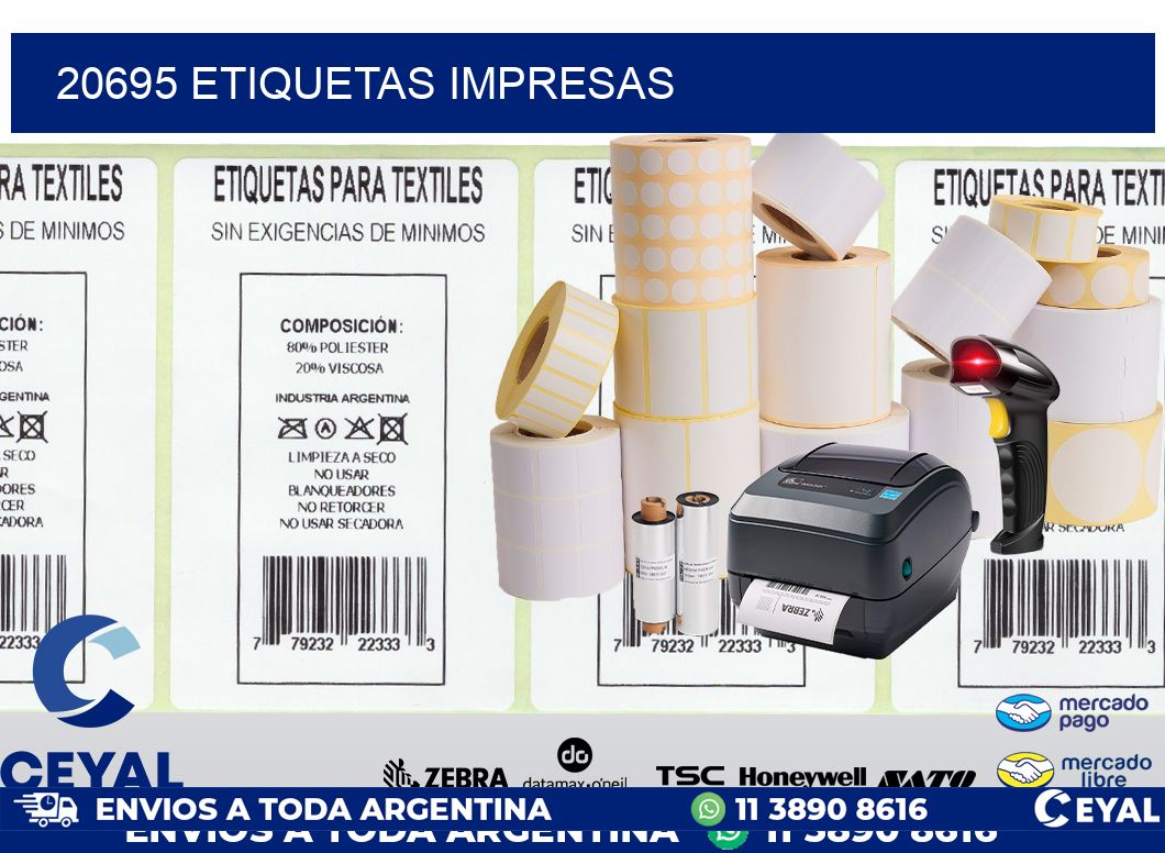 20695 ETIQUETAS IMPRESAS