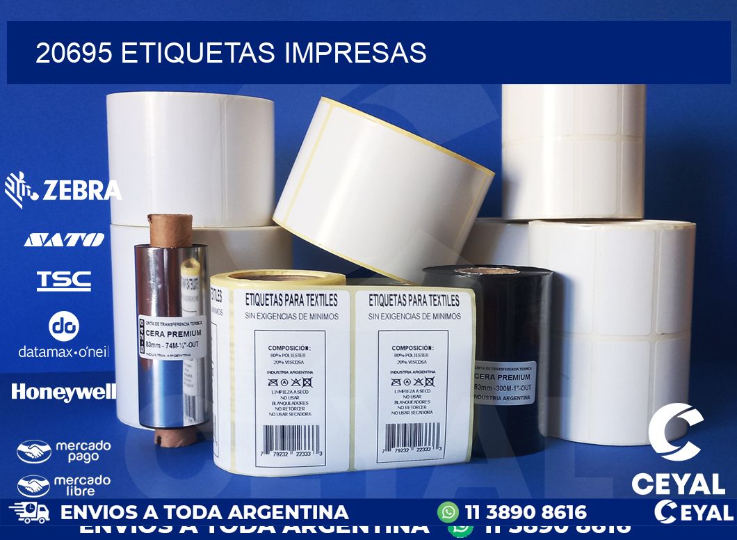 20695 ETIQUETAS IMPRESAS
