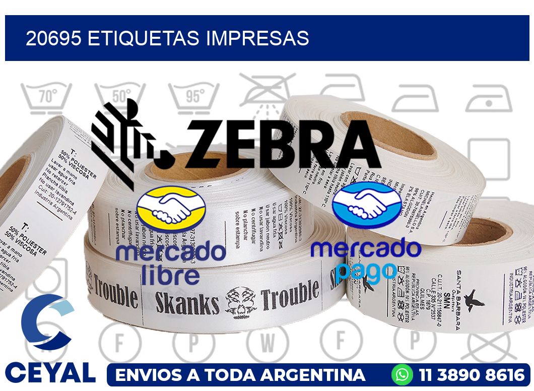 20695 ETIQUETAS IMPRESAS