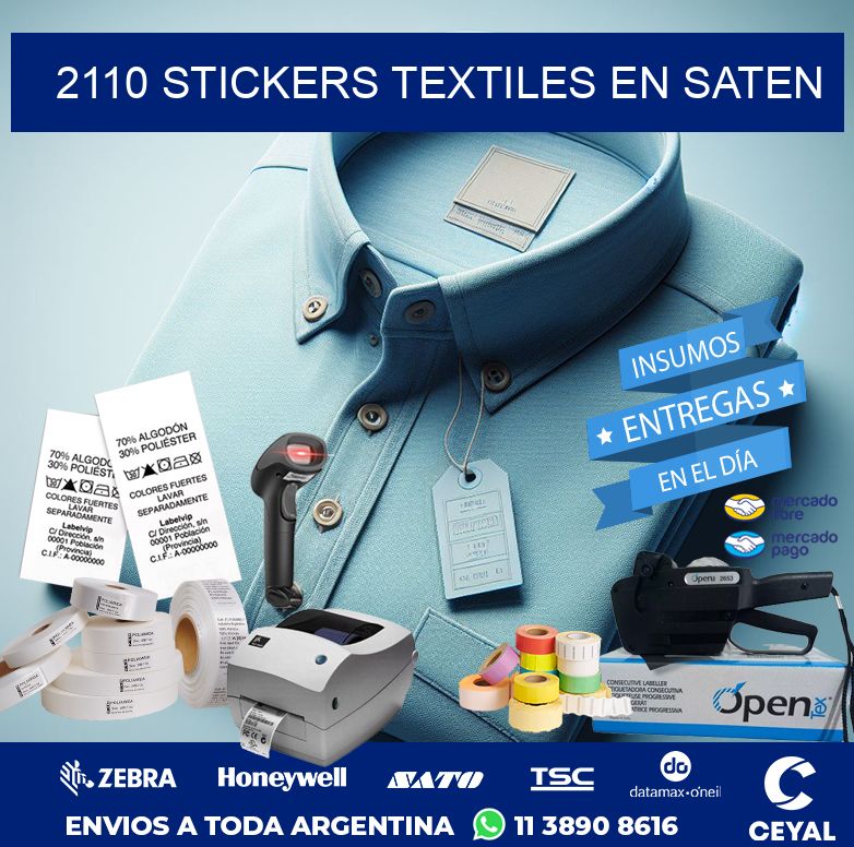 2110 STICKERS TEXTILES EN SATEN