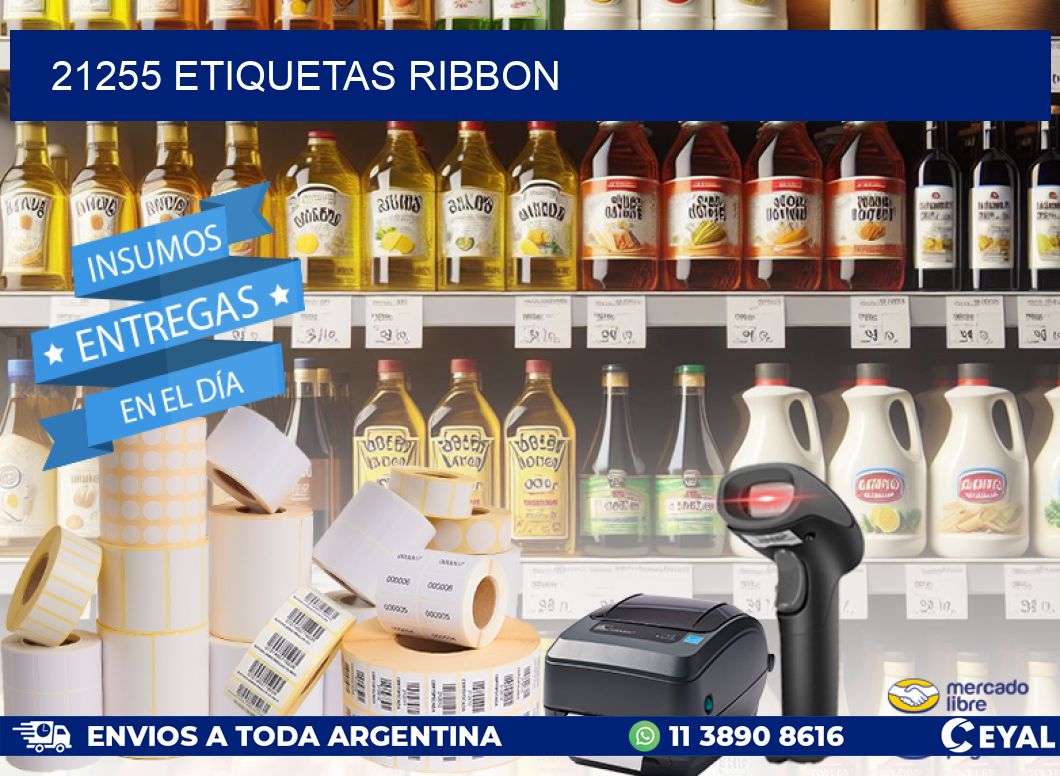 21255 ETIQUETAS RIBBON