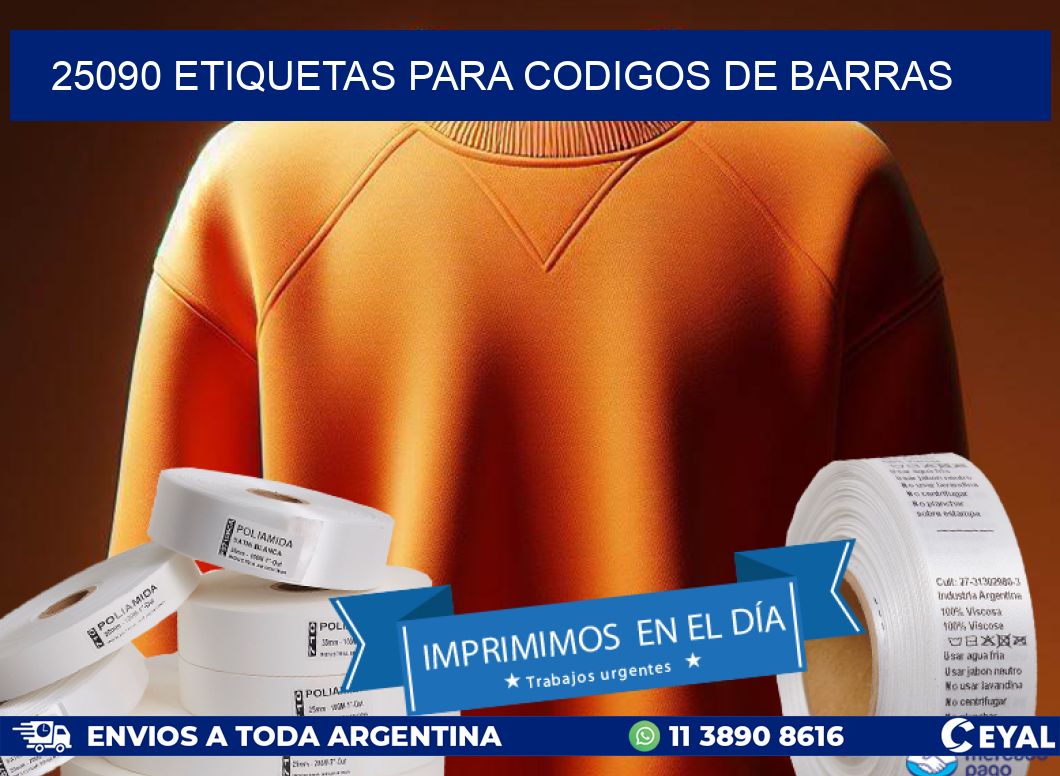 25090 ETIQUETAS PARA CODIGOS DE BARRAS