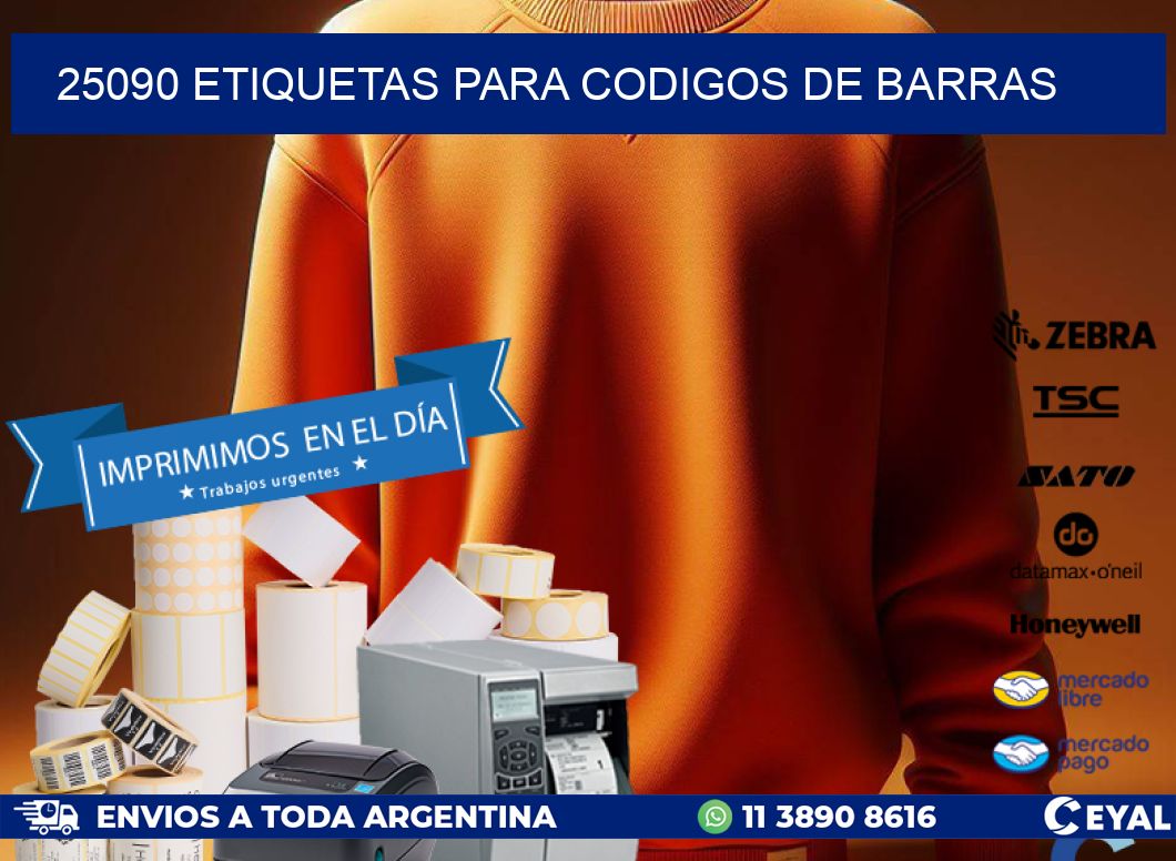 25090 ETIQUETAS PARA CODIGOS DE BARRAS