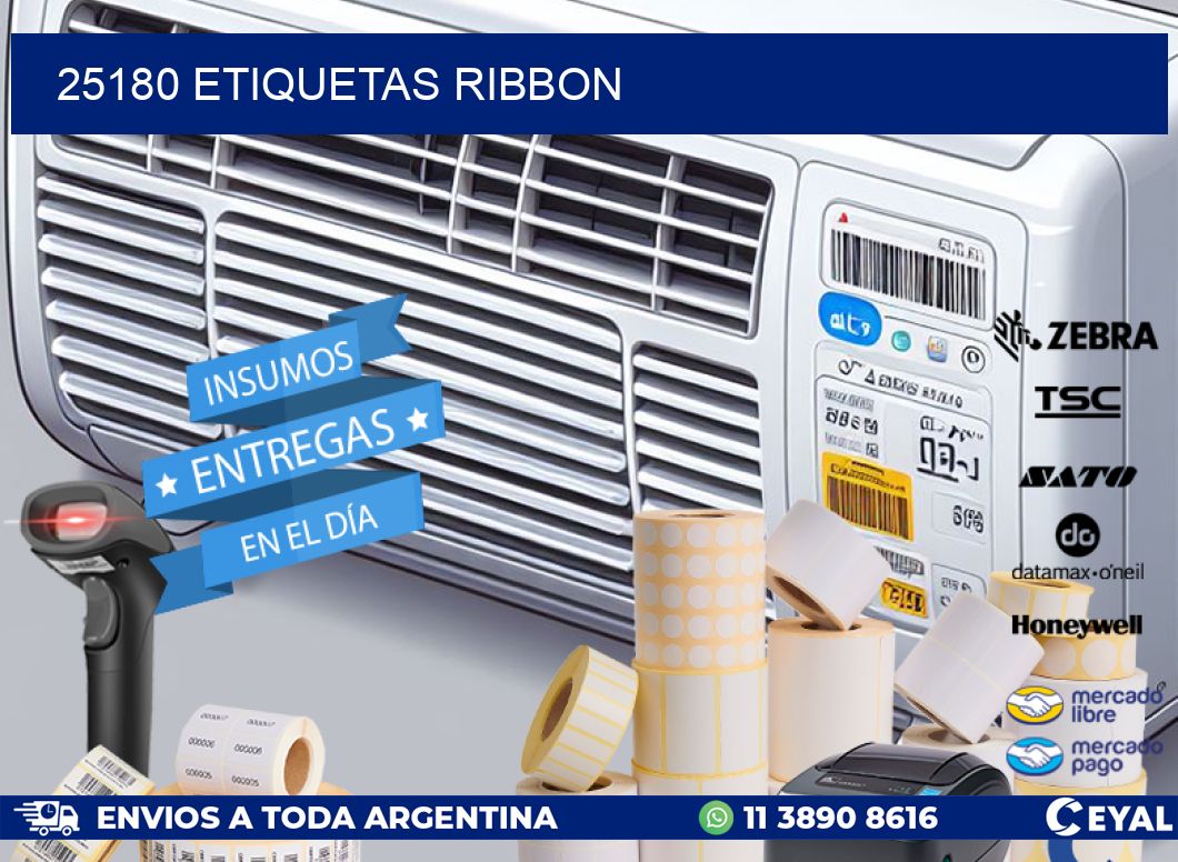 25180 ETIQUETAS RIBBON