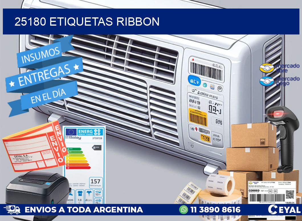 25180 ETIQUETAS RIBBON