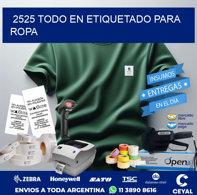 2525 TODO EN ETIQUETADO PARA ROPA