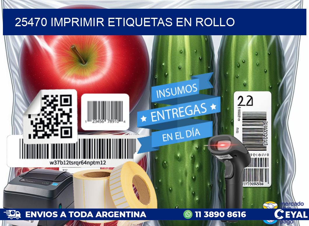 25470 imprimir etiquetas en rollo