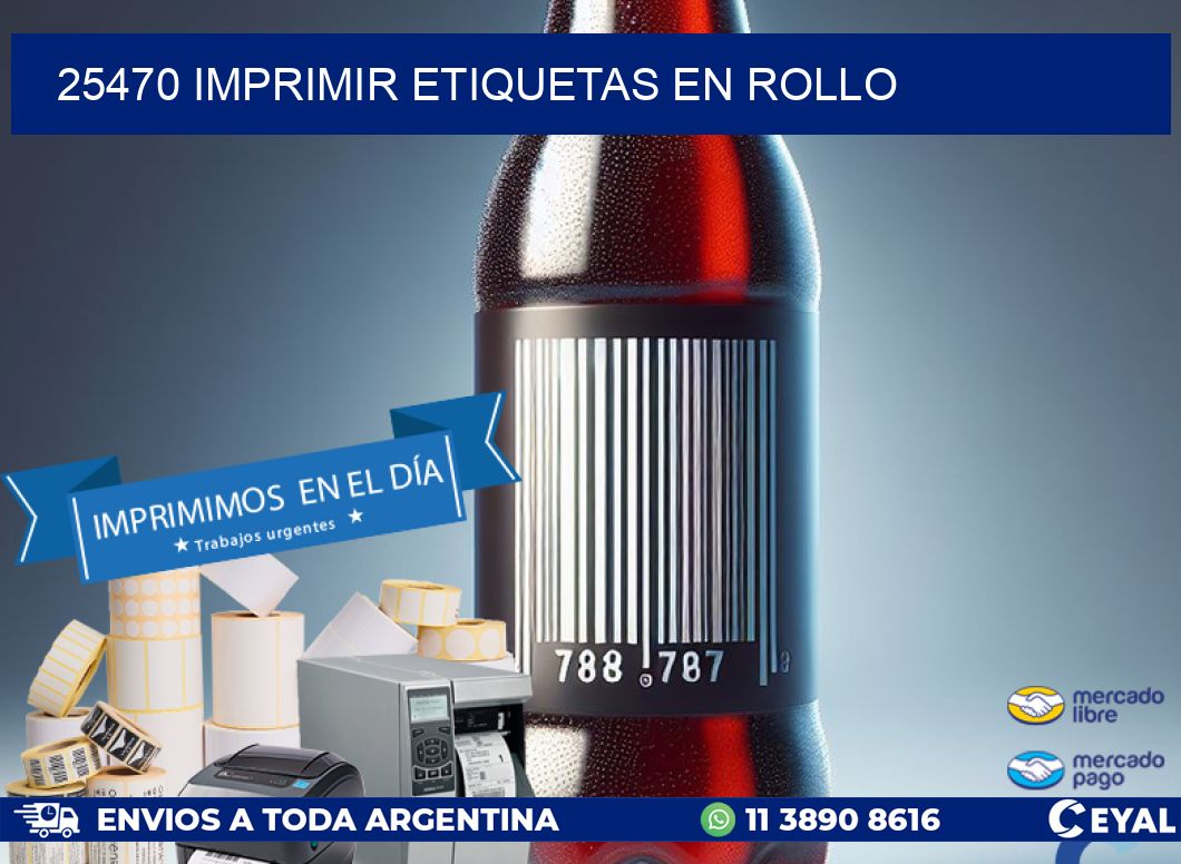 25470 imprimir etiquetas en rollo