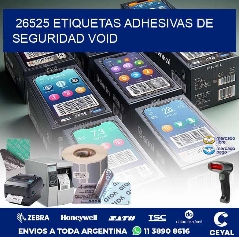 26525 ETIQUETAS ADHESIVAS DE SEGURIDAD VOID