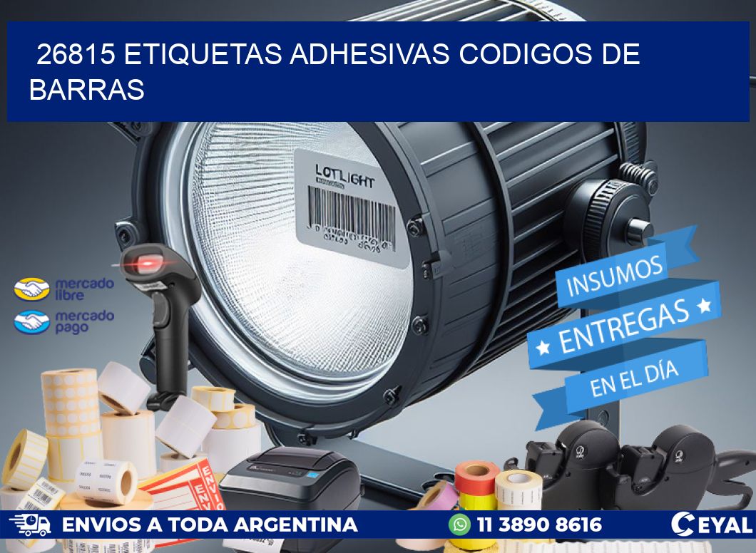 26815 ETIQUETAS ADHESIVAS CODIGOS DE BARRAS