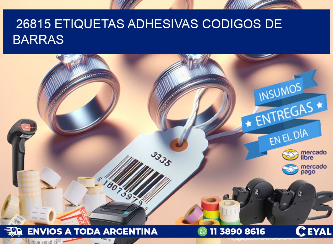 26815 ETIQUETAS ADHESIVAS CODIGOS DE BARRAS