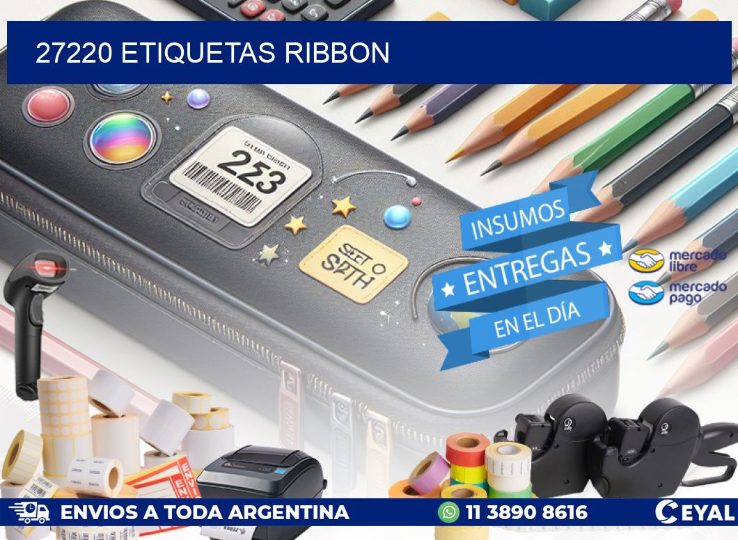 27220 ETIQUETAS RIBBON