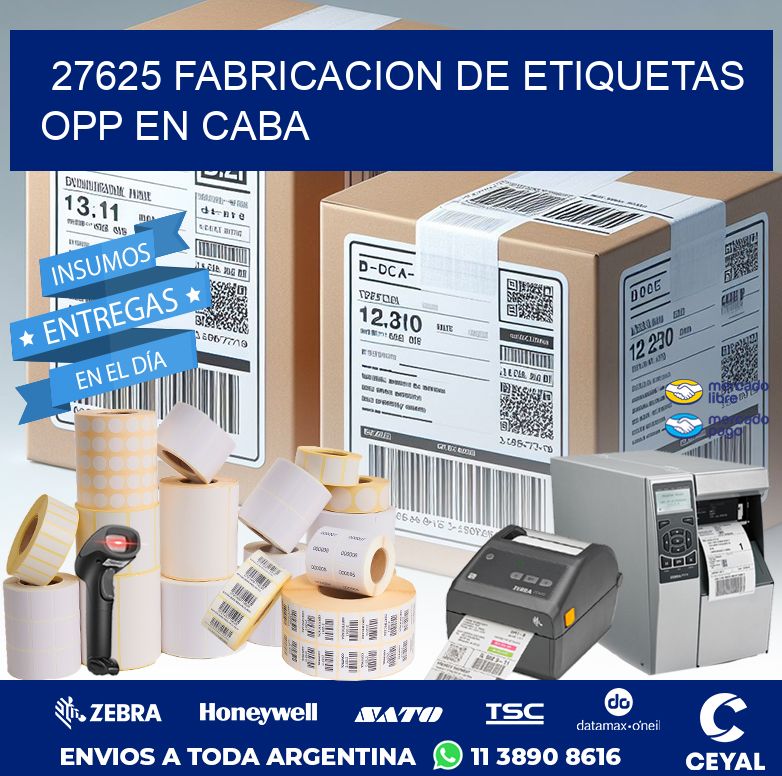 27625 FABRICACION DE ETIQUETAS OPP EN CABA