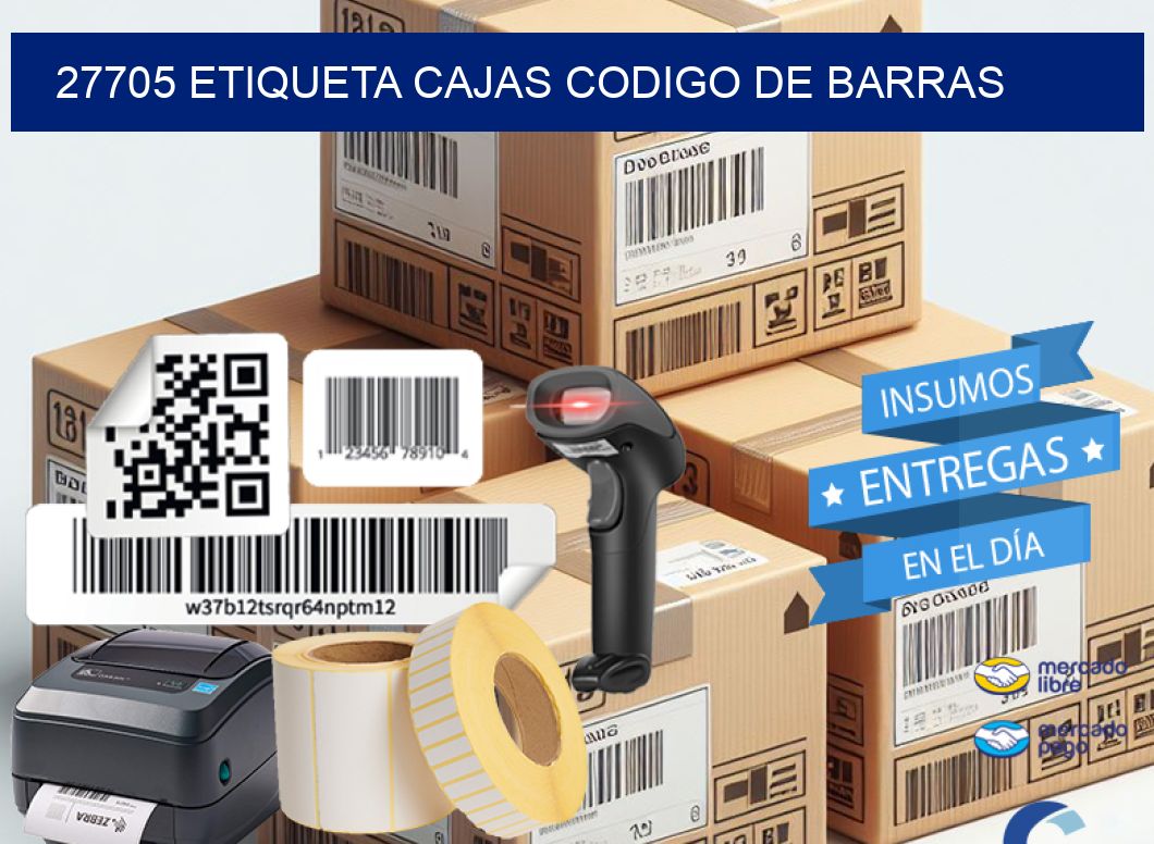 27705 etiqueta cajas codigo de barras