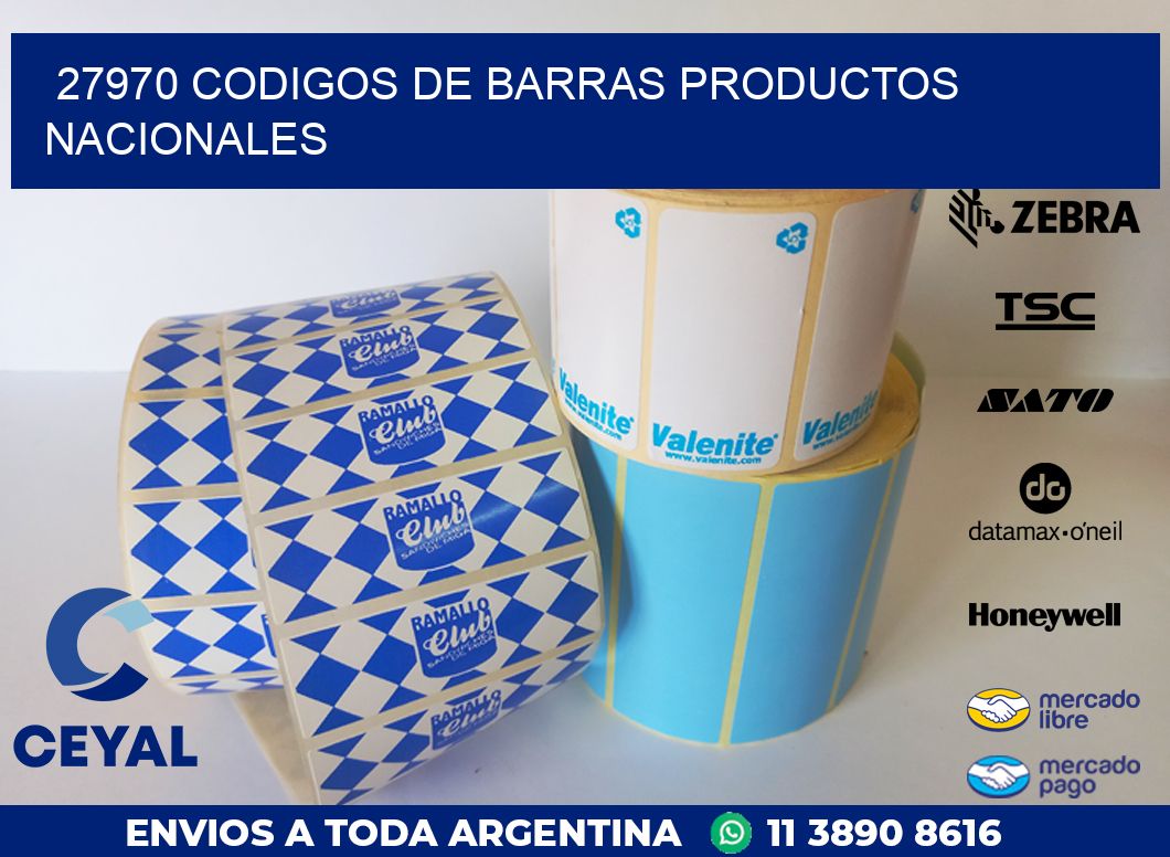 27970 codigos de barras productos nacionales