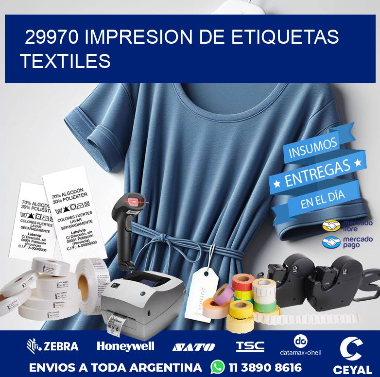 29970 IMPRESION DE ETIQUETAS TEXTILES