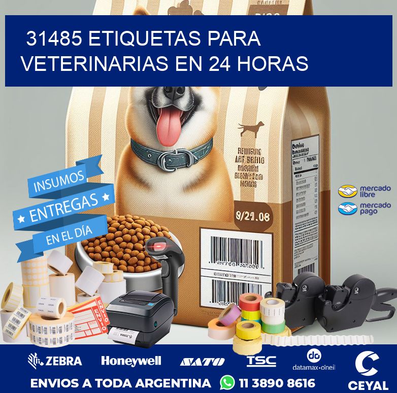 31485 ETIQUETAS PARA VETERINARIAS EN 24 HORAS