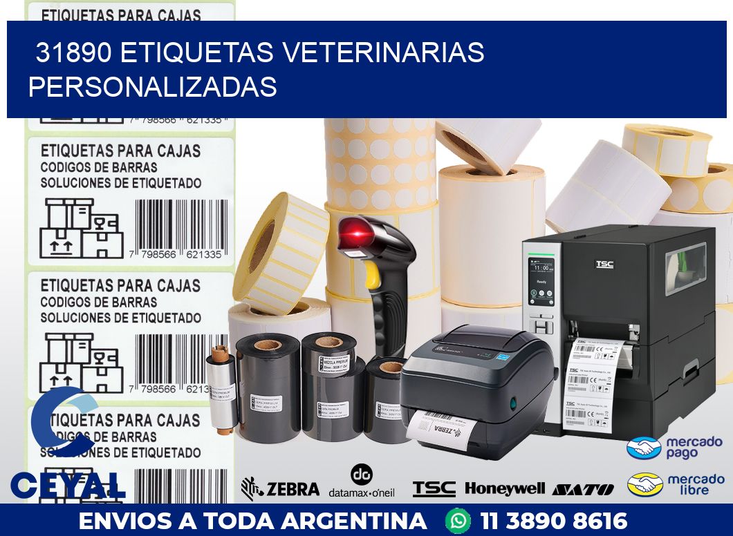 31890 ETIQUETAS VETERINARIAS PERSONALIZADAS