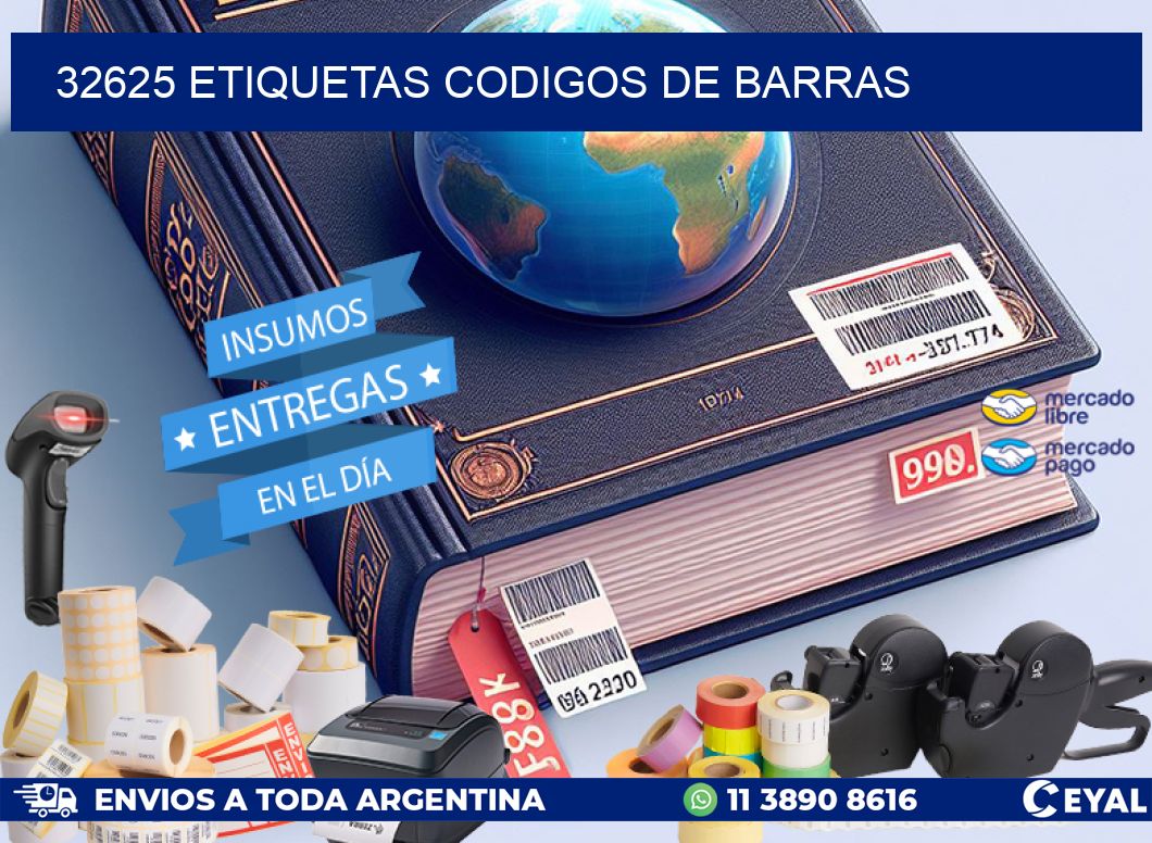32625 etiquetas codigos de barras