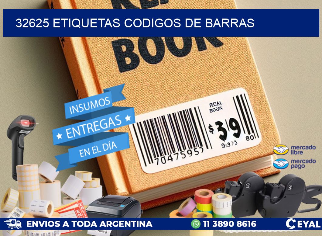 32625 etiquetas codigos de barras