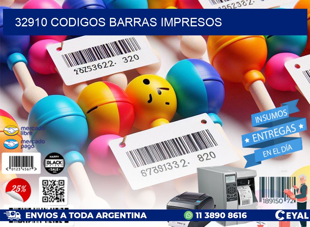 32910 CODIGOS BARRAS IMPRESOS
