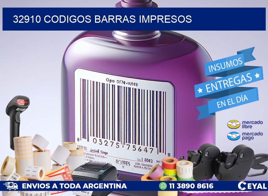 32910 CODIGOS BARRAS IMPRESOS