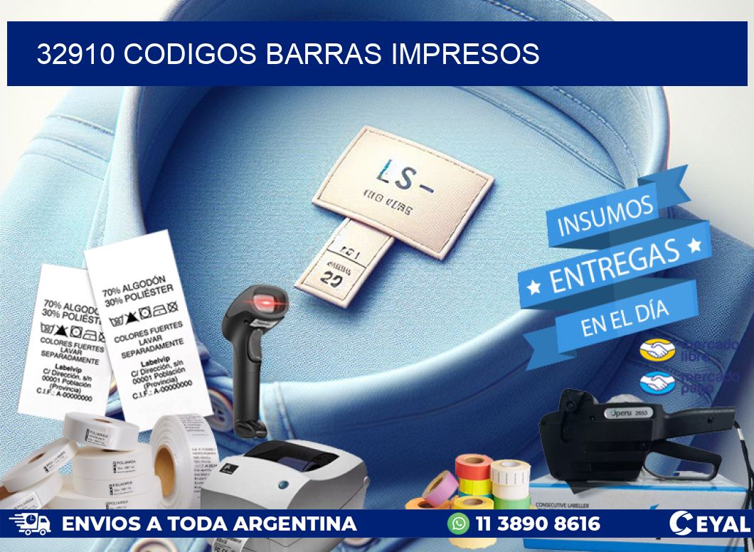 32910 CODIGOS BARRAS IMPRESOS