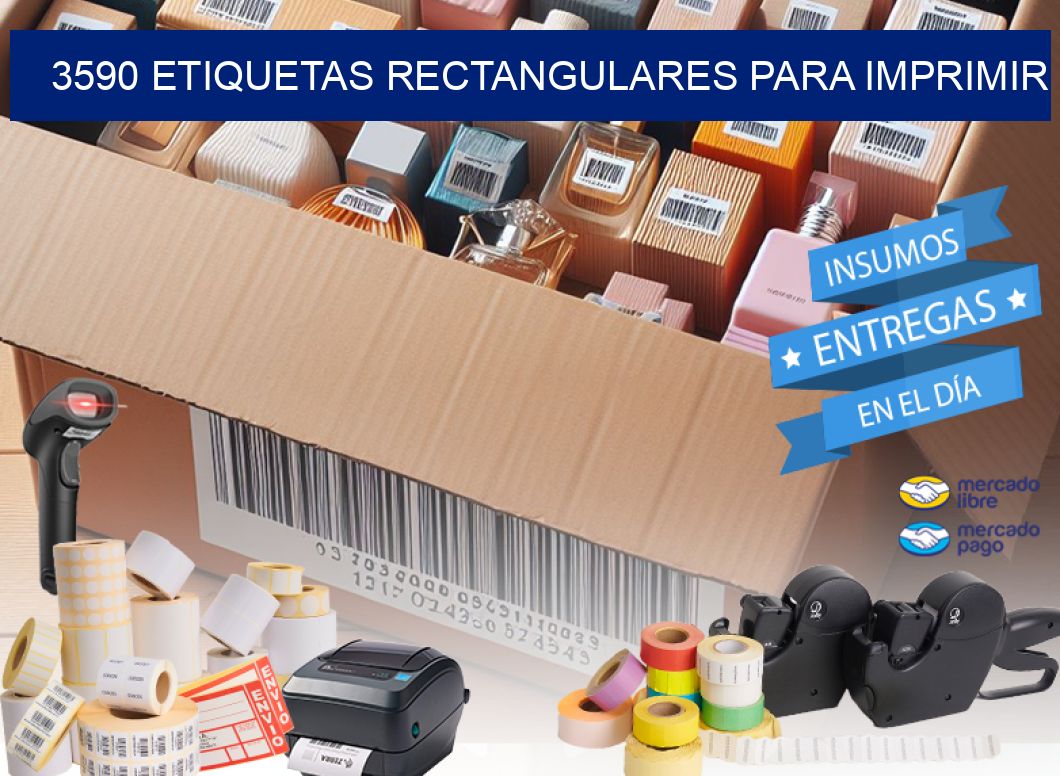 3590 etiquetas rectangulares para imprimir