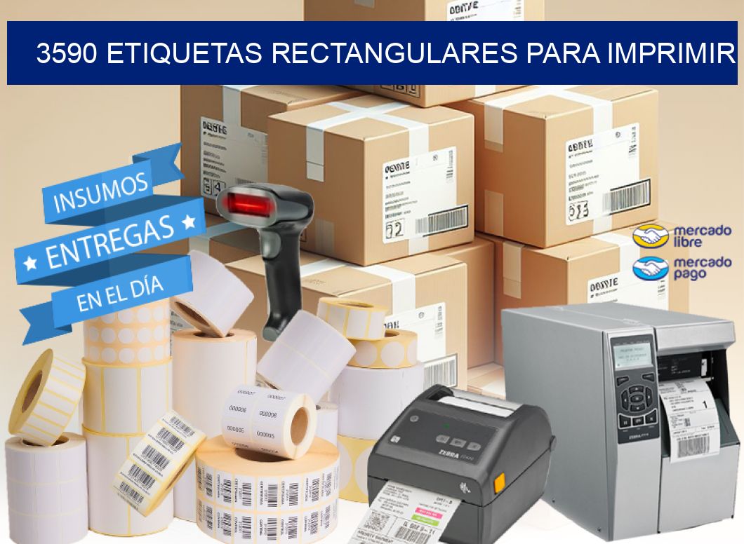 3590 etiquetas rectangulares para imprimir