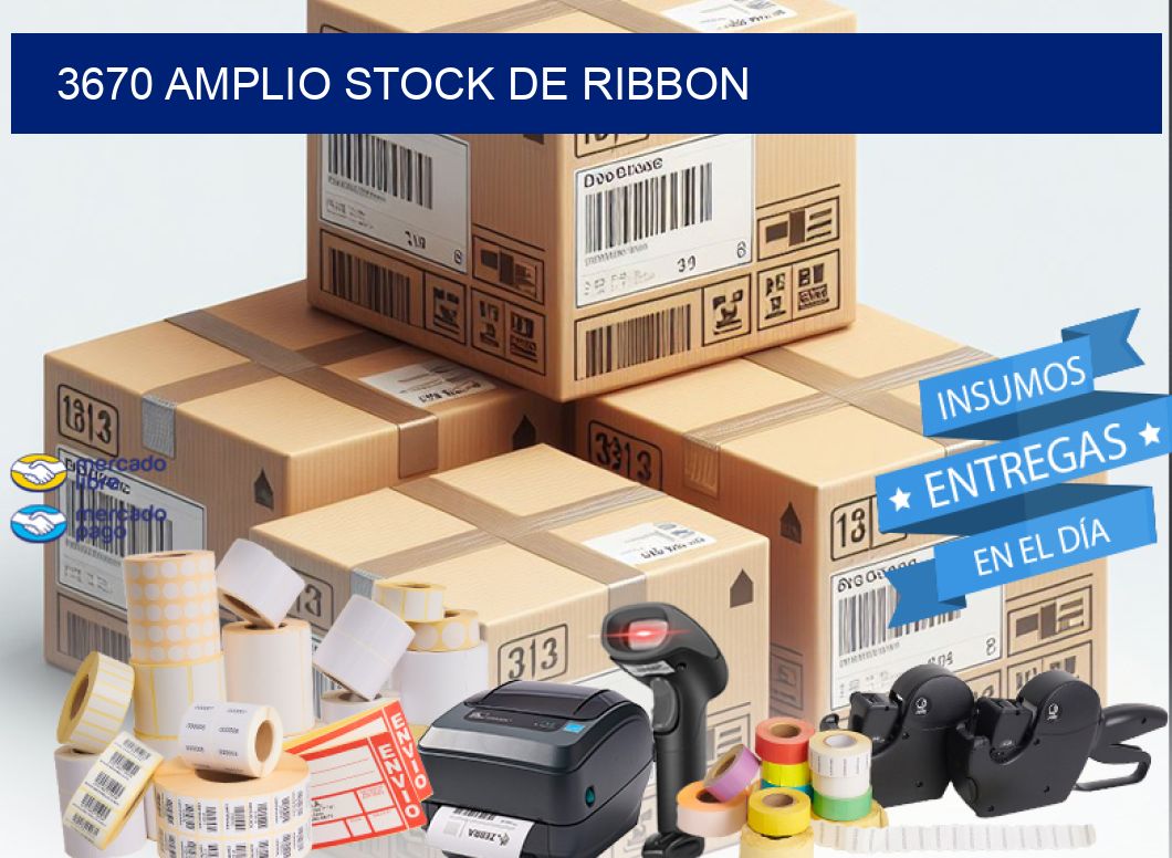 3670 AMPLIO STOCK DE RIBBON
