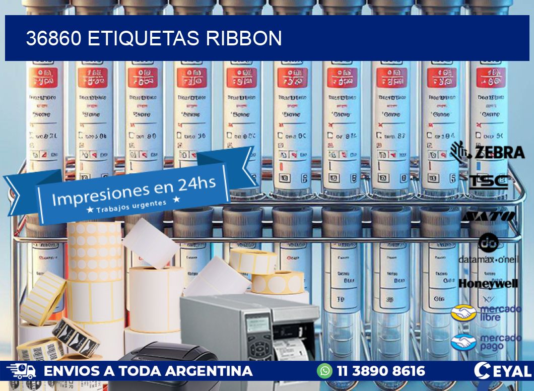 36860 ETIQUETAS RIBBON