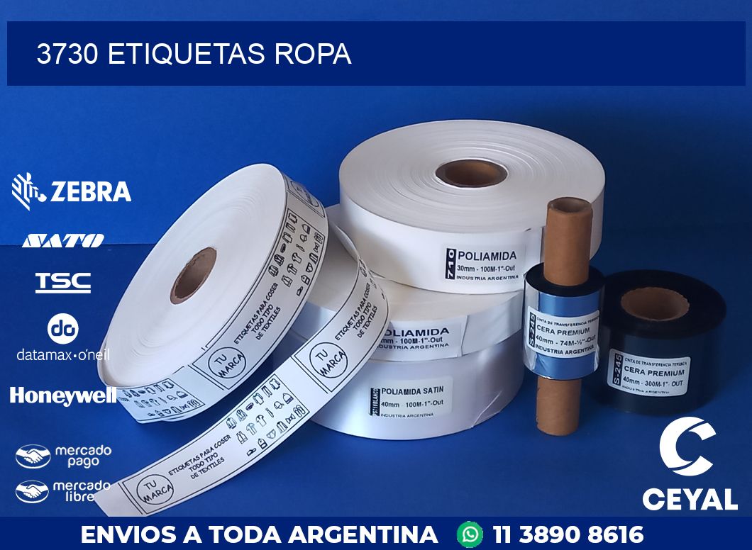 3730 ETIQUETAS ROPA