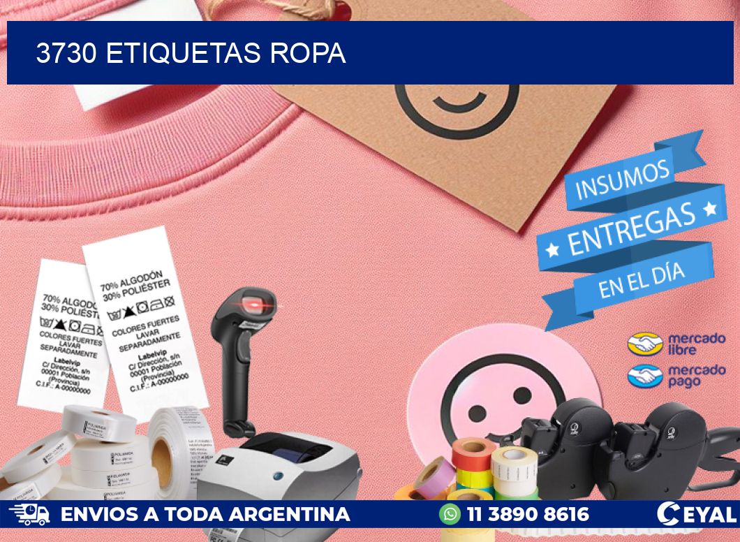3730 ETIQUETAS ROPA